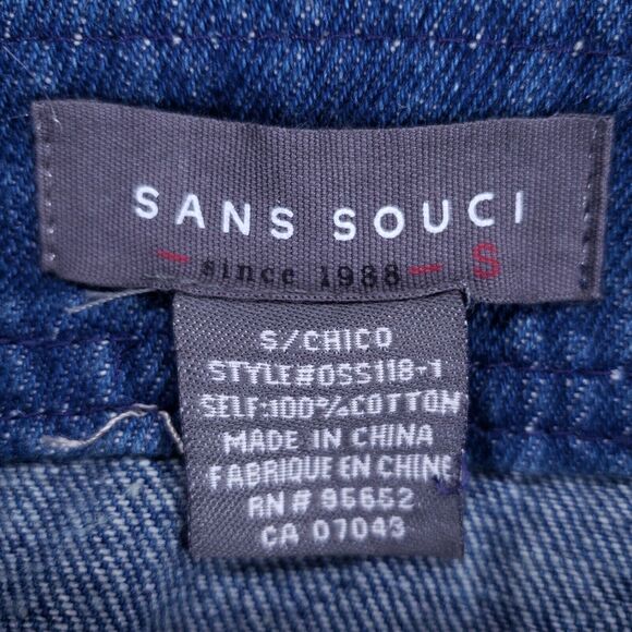 SANS SOUCI Denim Skirt Womens Size S Blue Jean Casual Pants - Picture 6 of 6